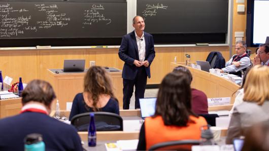 Faculty Chair Scott Westfahl teaching in an Executive Education program.