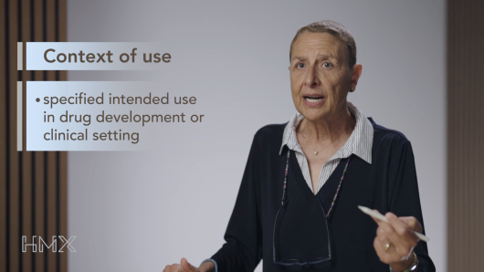 Context of use for biomarkers.