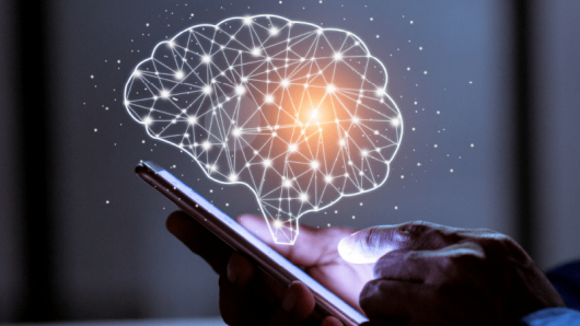 A person looking at a phone.