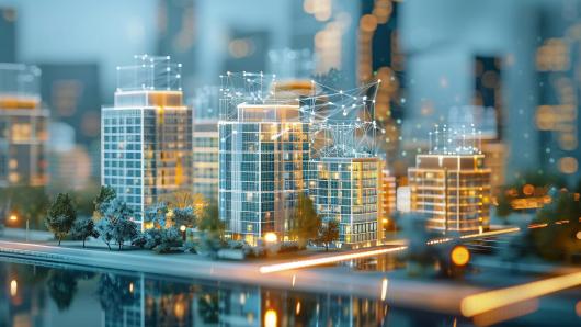 a visual city impacted by AI