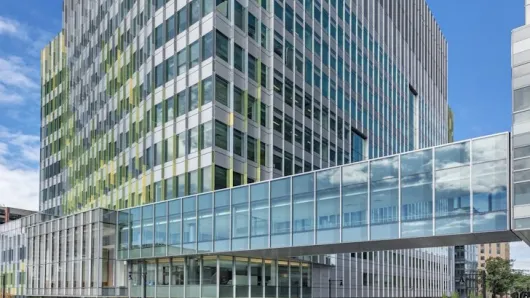 The exterior of the Hale building.