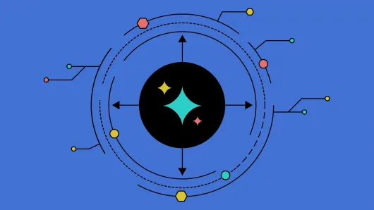 Circle with connecting lines