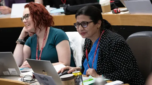 women in classroom