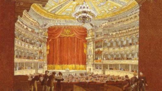Opera theater stage