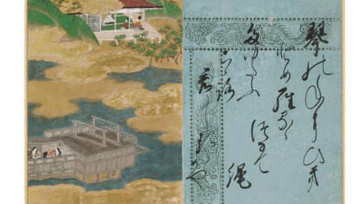 Painting of Japanese scrolls