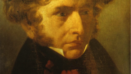 Painted portrait of Berlioz