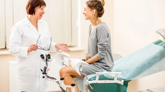 doctor with female patient