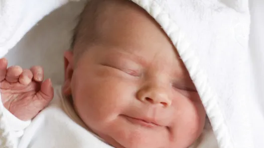 Sleeping iinfant.