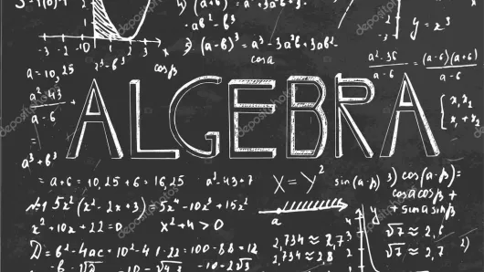 Algebra on chalkboard