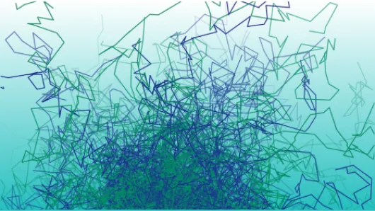Random walks generated using Python 3