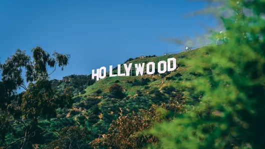 Hollywood sign in California