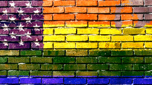 Rainbow America mural