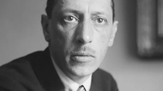  Black and white image of the composer