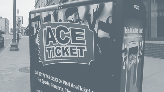 Ace Ticket advertisement